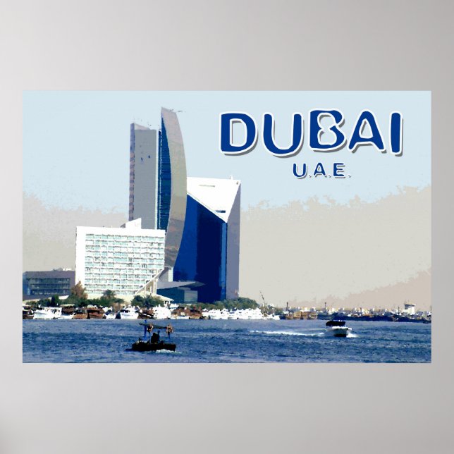 Póster Viagem Dubai (Frente)