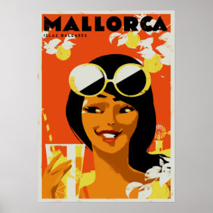 Poster Viagem - Espanha das Ilhas Baleares de Maiorca