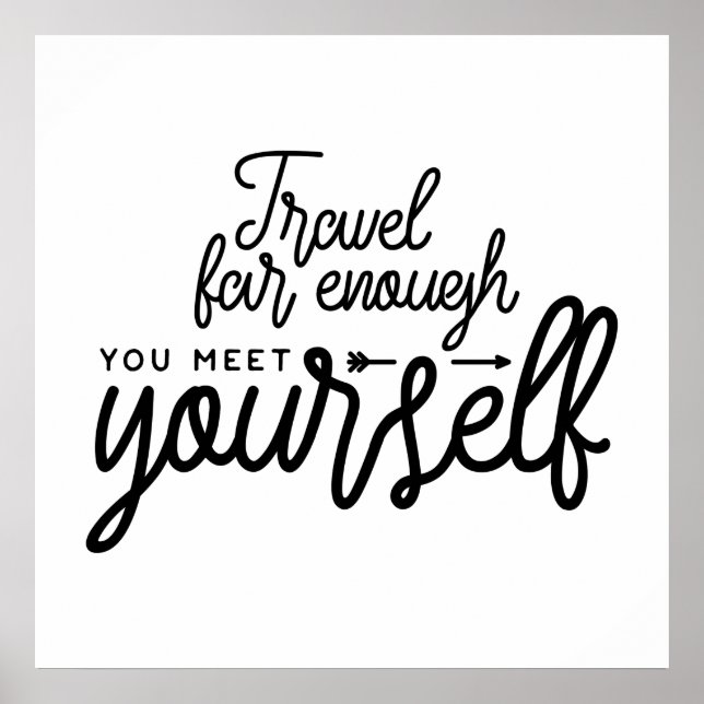 Poster Viagem Exatamente O Suficiente Para Se Encontrar (Frente)