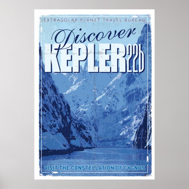Poster Viagem Exoplanetário KEPLER 22b (Frente)