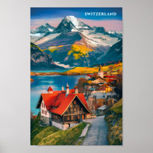 Poster Viagem Familiar da suiça