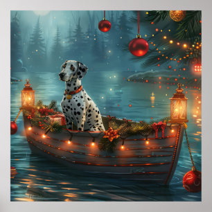Poster Viagem Festiva de Natal Dálmata