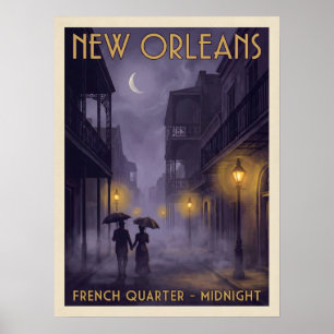 Poster Viagem Gótica à Meia-Noite no French Quarter de No