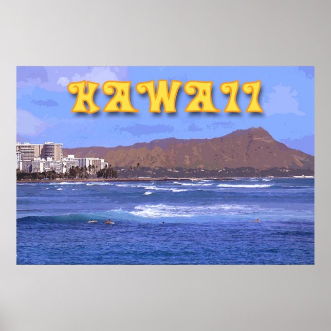 Poster Viagem Hawaii (Frente)