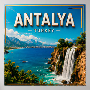 Poster Viagem Histórica à Costa Mediterrânea de Antalya T