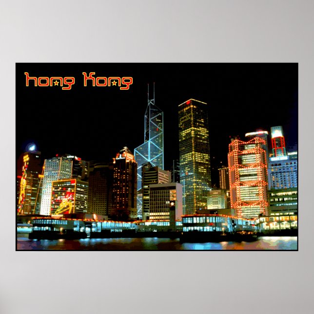 Póster Viagem Hong Kong (Frente)