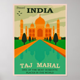 Poster Viagem India Vintage