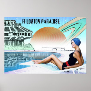 Poster Viagem interplanetário do ~ do paraíso de Fhlost