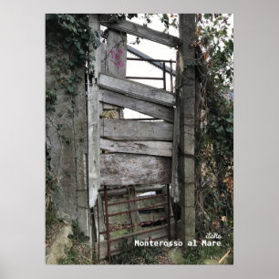 Poster Viagem Itália - Monterosso al Mare Old Door