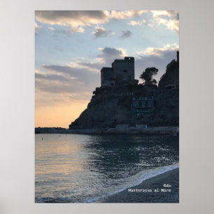 Poster Viagem   Itália — Monterosso Sunset