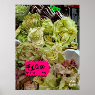 Poster Viagem Itália - Roma, Mercado dos Agricultores