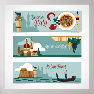 Poster Viagem italiano