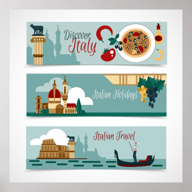 Poster Viagem italiano (Frente)