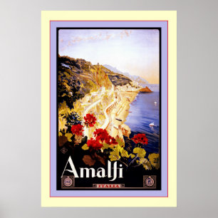Póster Viagem italiano do vintage do ~ de Italia do ~ de