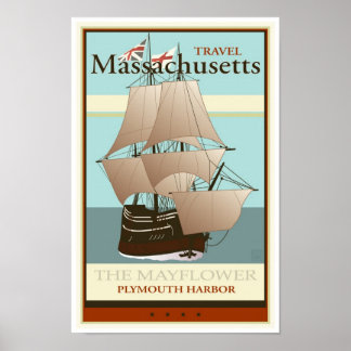 Póster Viagem Massachusetts