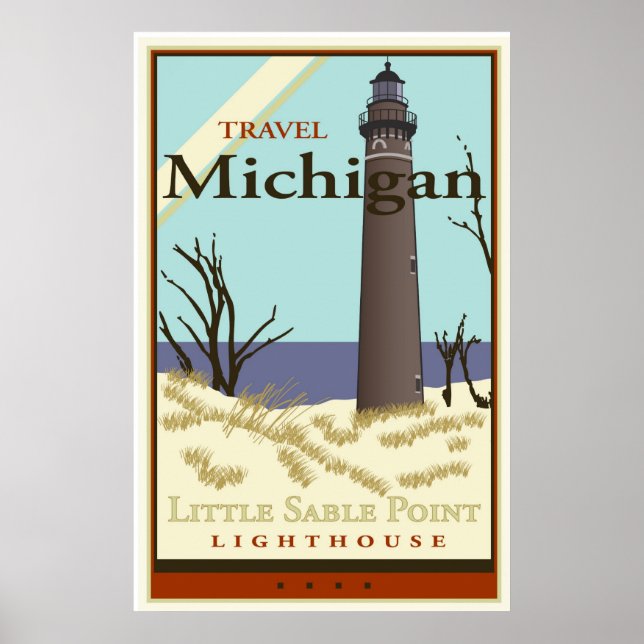 Poster Viagem Michigan (Frente)