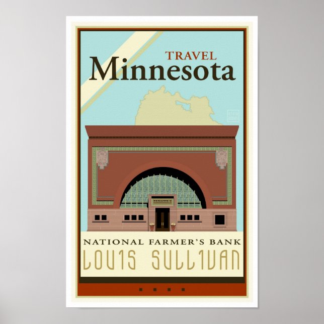 Póster Viagem Minnesota (Frente)