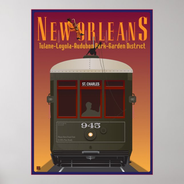 Póster VIAGEM-Nova Orleans (Frente)