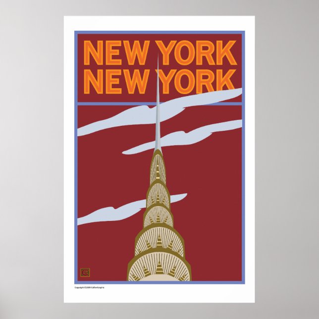 POSTER VIAGEM-NY, NY (Frente)