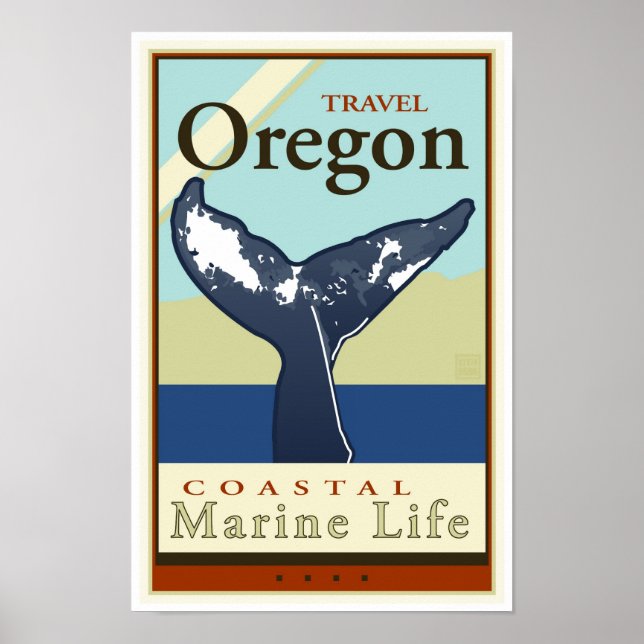 Póster Viagem Oregon (Frente)