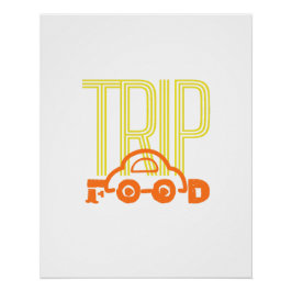 Póster Viagem para Comida