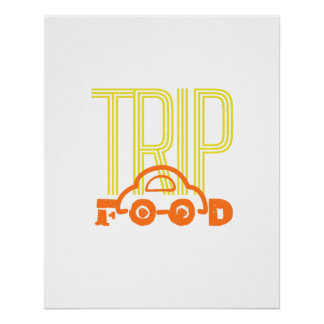 Póster Viagem para Comida