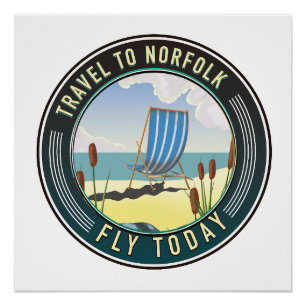 Póster Viagem para Norfolk - Voe hoje