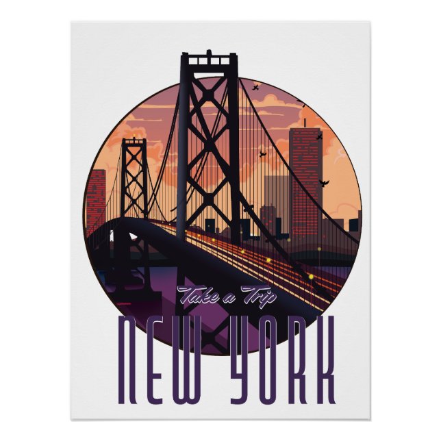 Póster Viagem Para Nova York (Frente)
