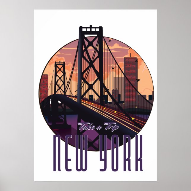 Poster Viagem Para Nova York (Frente)