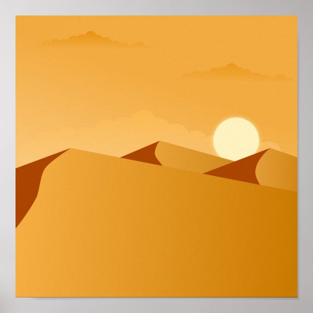 Poster Viagem para o Deserto do Egito com isto (Frente)
