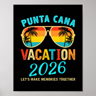 Poster Viagem para Punta Cana 2026 Férias de Verão na Pra