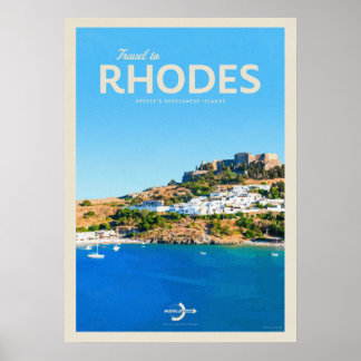 Poster Viagem para Rodes
