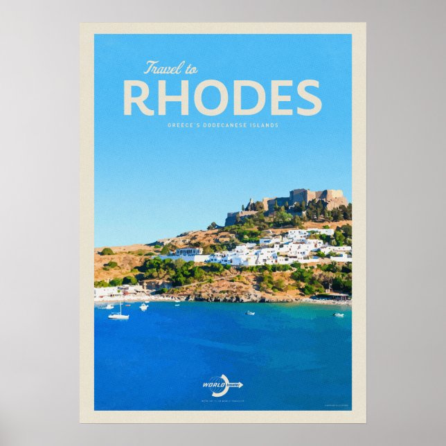 Poster Viagem para Rodes (Frente)