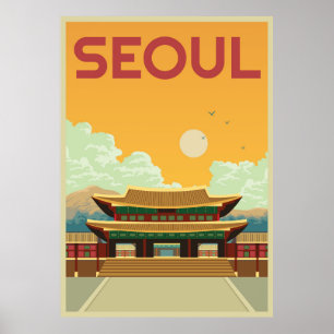Poster Viagem para Seul