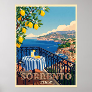 Poster Viagem para Sorrento Itália