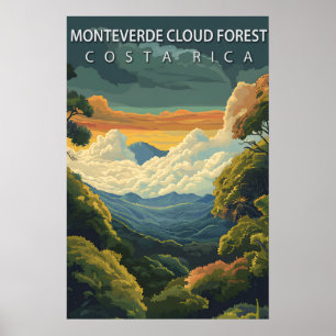 Poster Viagem pela Floresta Nebulosa de Monteverde na Cos