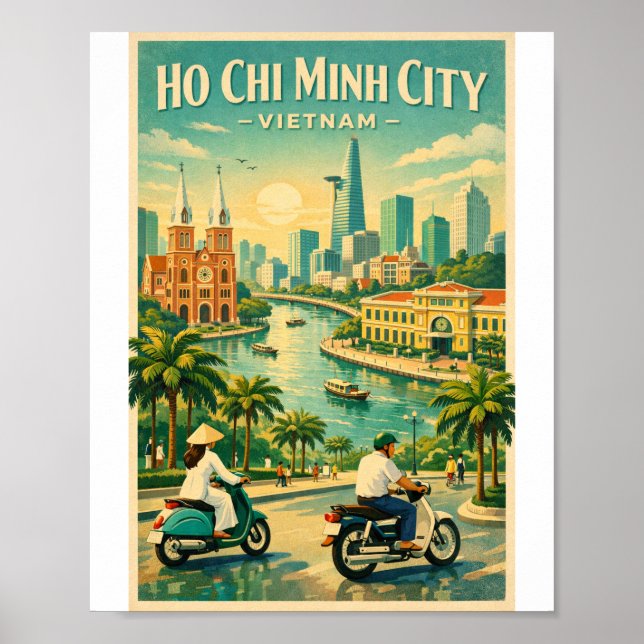Poster Viagem Saigon Vietnã 2026 (Frente)
