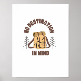 Poster Viagem sem destino em mente Wall art