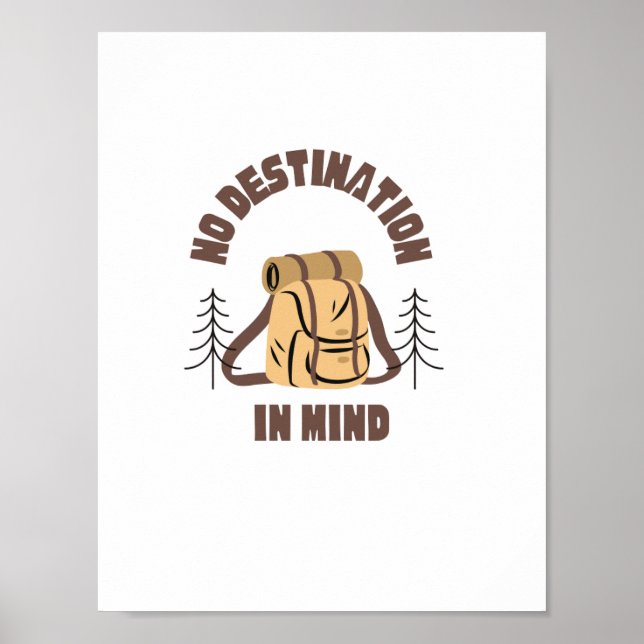 Poster Viagem sem destino em mente Wall art (Frente)
