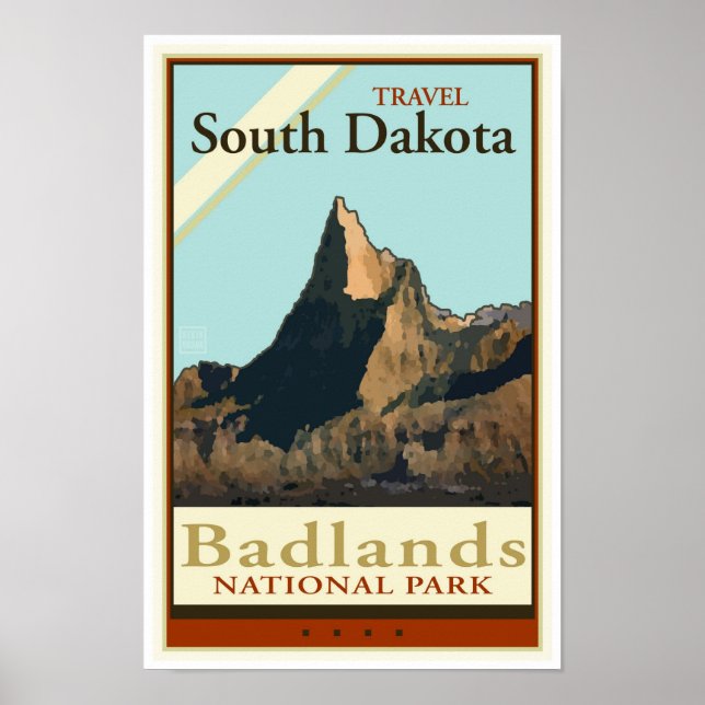 Poster Viagem South Dakota (Frente)