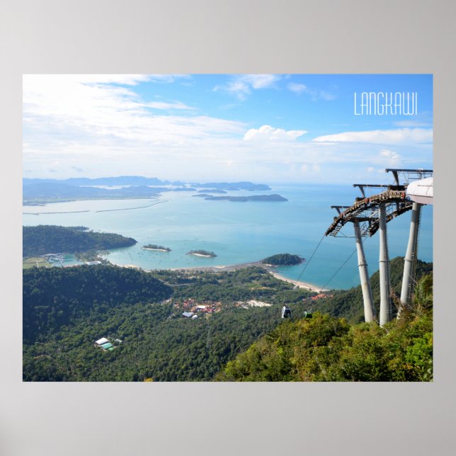 Poster Viagem Souvenir do Carro Langkawi (Frente)