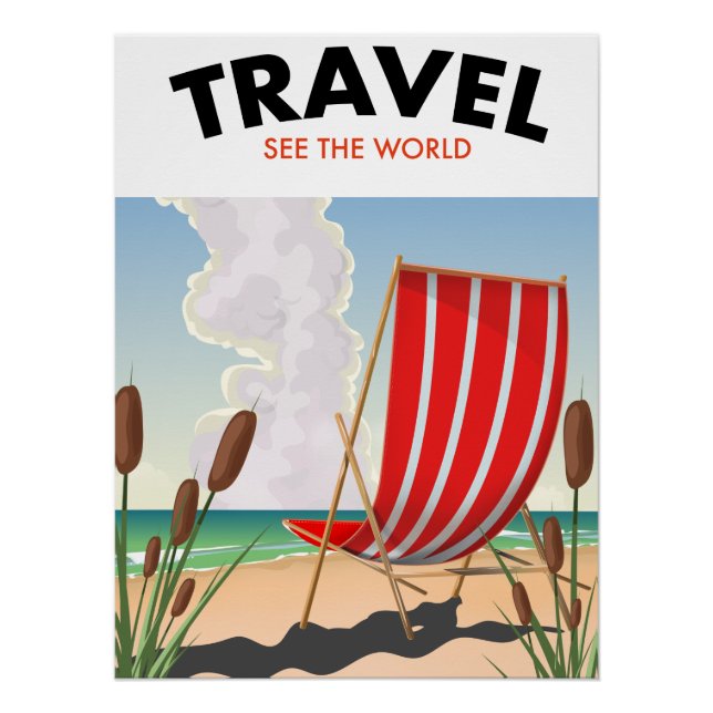 Póster Viagem Veja o Mundo (Frente)