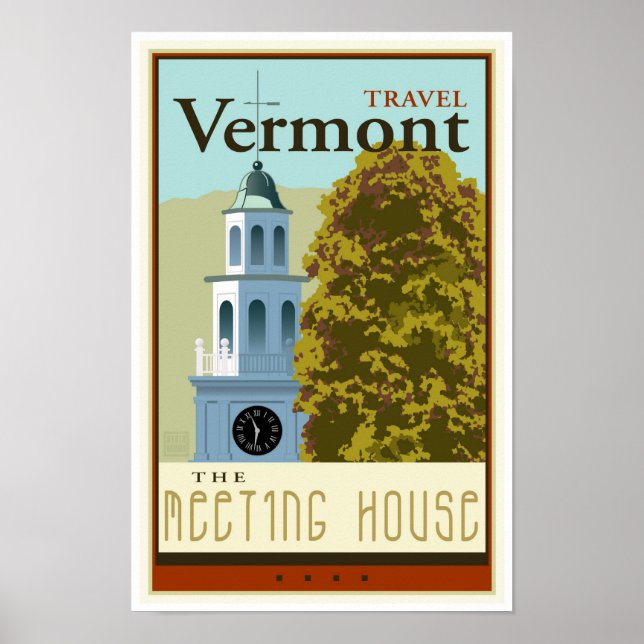 Póster Viagem Vermont (Frente)