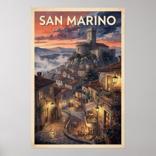Poster Viagem Vintage de San Marino