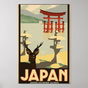 Poster Viagem Vintage Japão