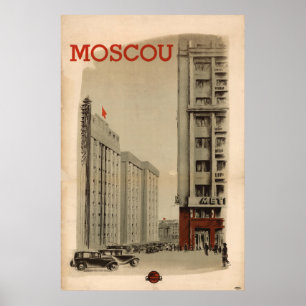 Poster Viagem Vintage Moscou