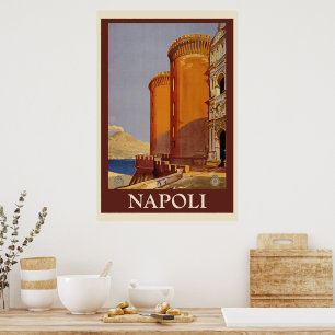 Poster Viagem Vintage Napoli