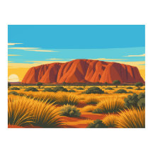 Viagem Vintage Uluru Austrália