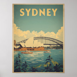 Poster Viagens Antigas por Sydney