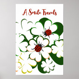 Poster Viagens De Sorriso De Senhora Verde E Branca